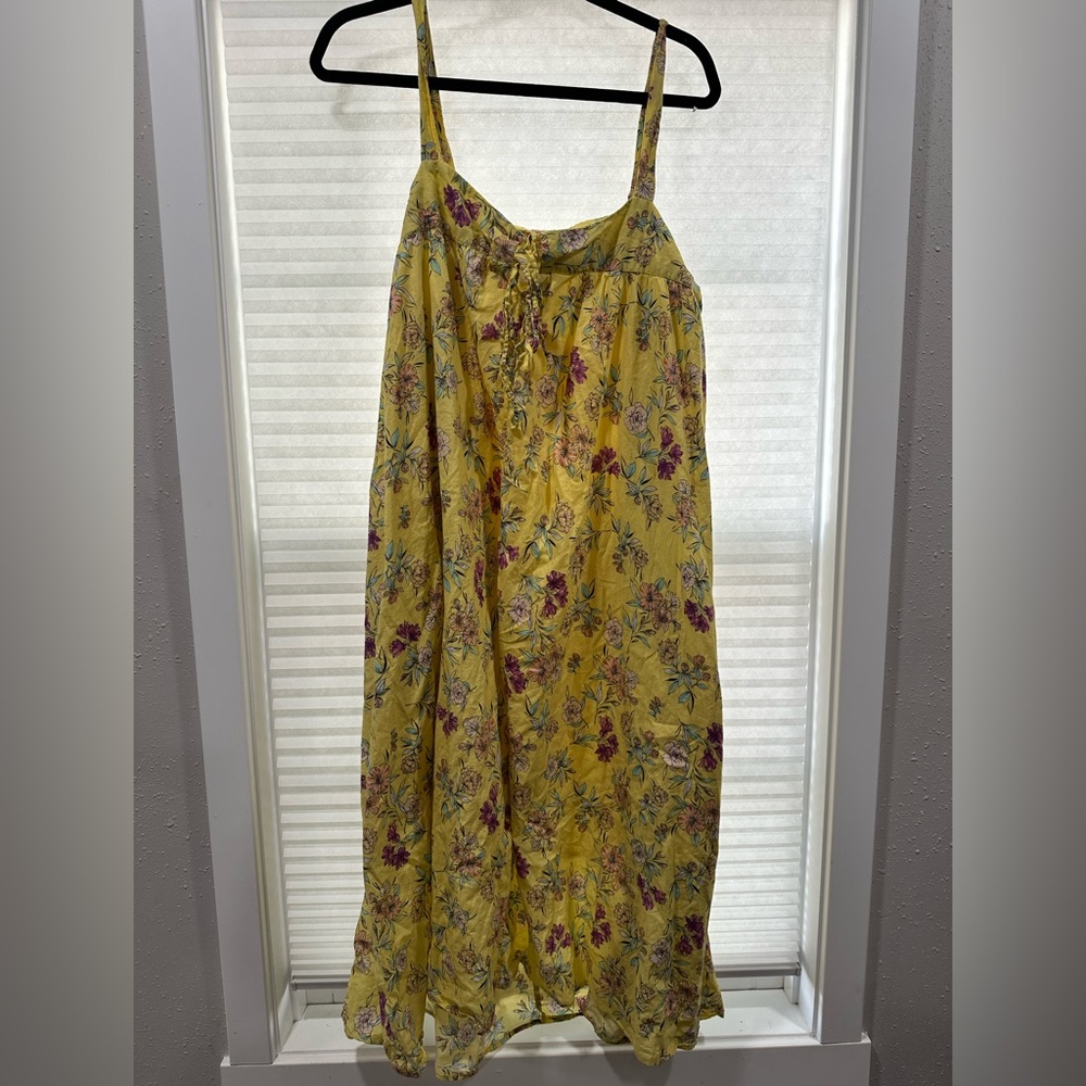 Natural Life Yellow Floral Dress